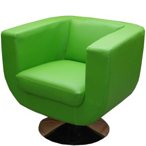 Sillón de Diseño TREVISO II, gran confort y estilo, piel color negro