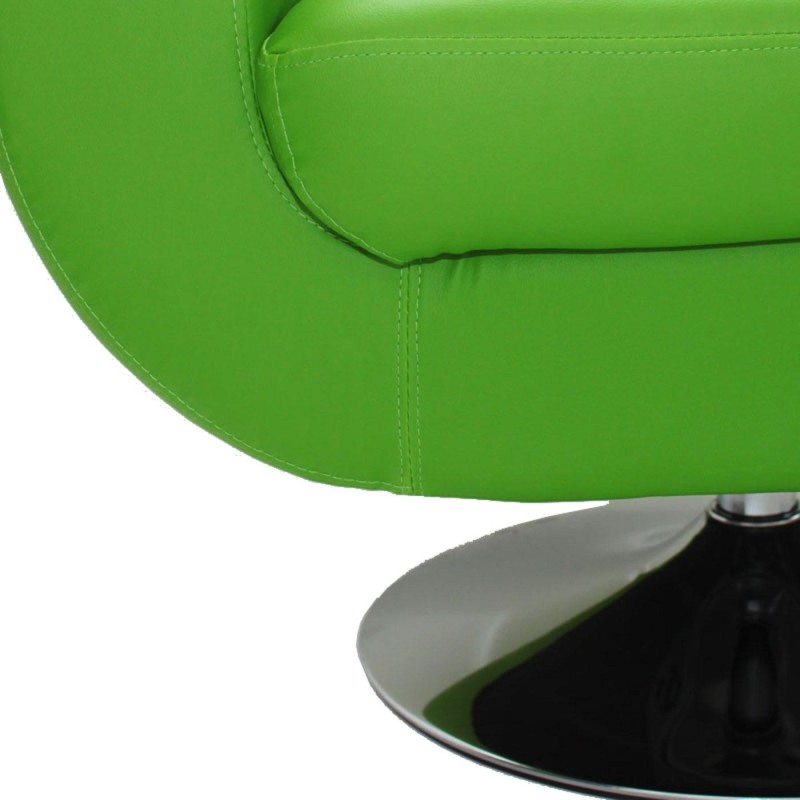 Sillón de Diseño TREVISO II, gran confort y estilo, piel color negro