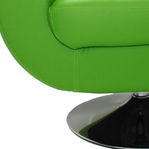 Sillón de Diseño TREVISO II, gran confort y estilo, piel color negro