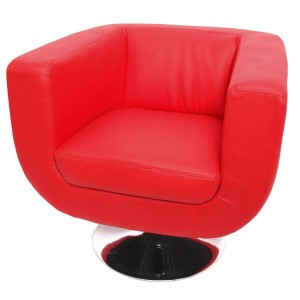Sillón de Diseño TREVISO II, gran confort y estilo, piel color negro