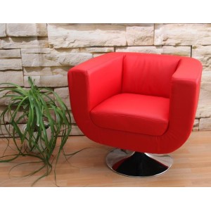 Sillón de Diseño TREVISO II, gran confort y estilo, piel color negro