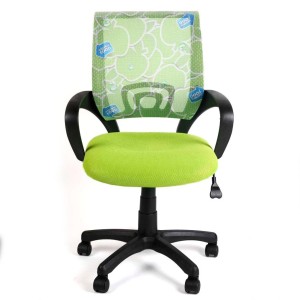Silla de oficina VISTO JUNIOR diseño juvenil, asiento acolchado, en morado