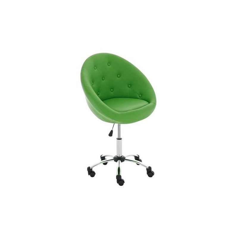 Silla de Diseño VIENA, acolchado, estructura metálica, en piel negro