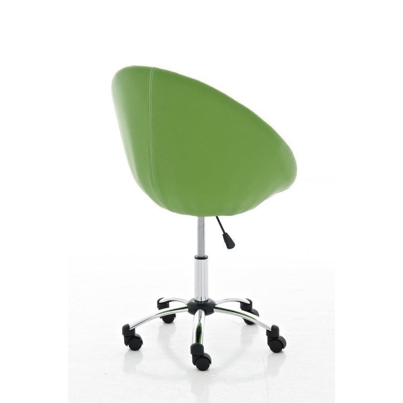Silla de Diseño VIENA, acolchado, estructura metálica, en piel negro