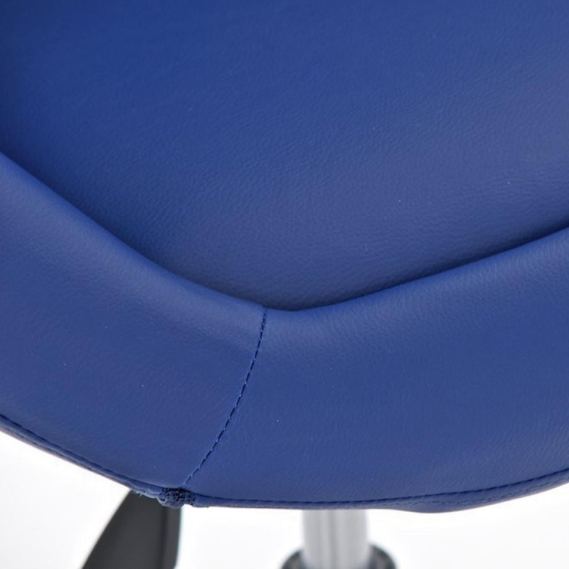 Silla de Diseño VIENA, acolchado, estructura metálica, en piel negro