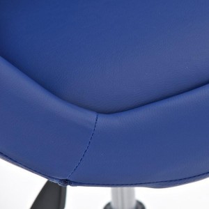Silla de Diseño VIENA, acolchado, estructura metálica, en piel negro
