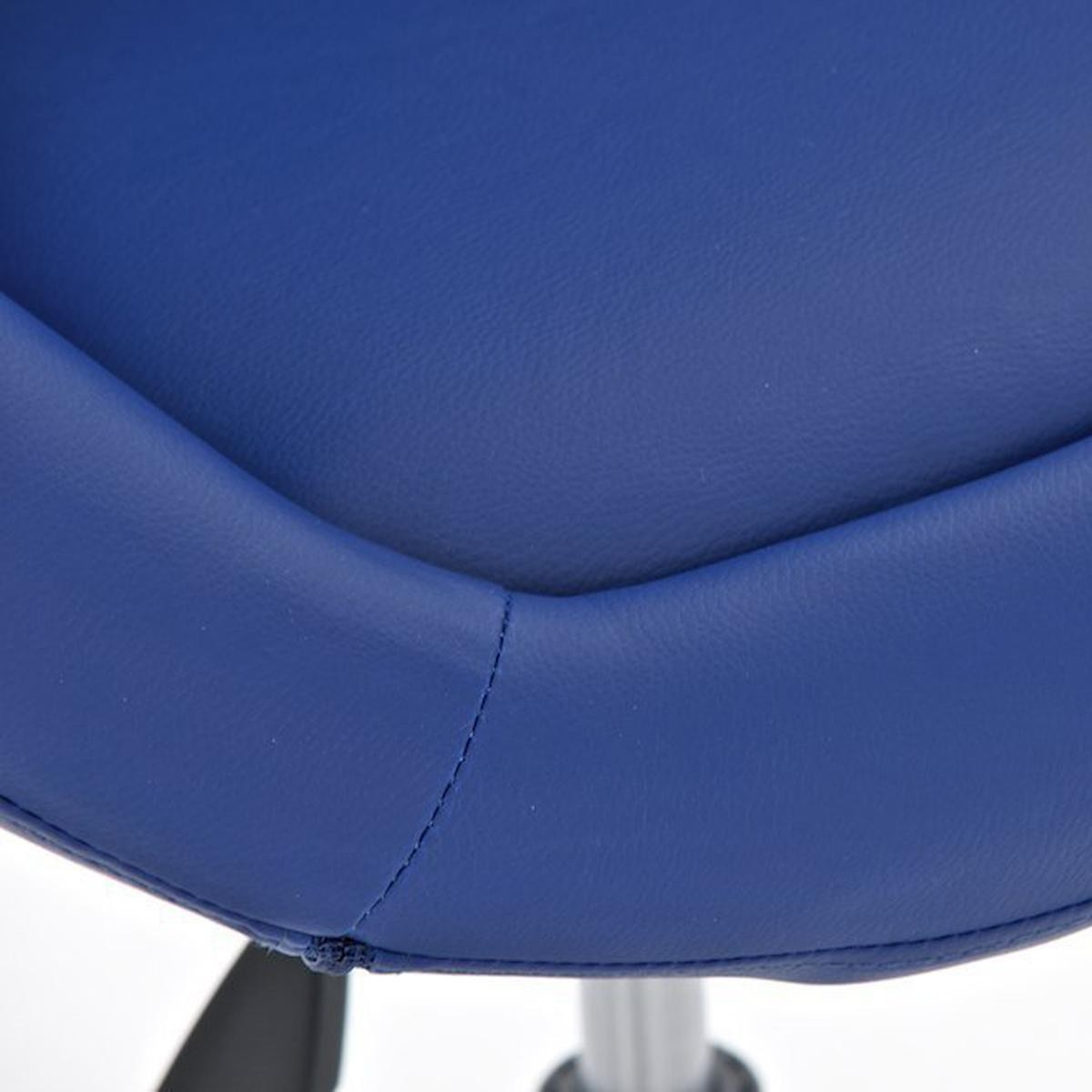 Silla de Diseño VIENA, Gran acolchado, estructura metálica, piel color negro
