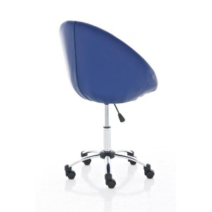 Silla de Diseño VIENA, acolchado, estructura metálica, en piel negro