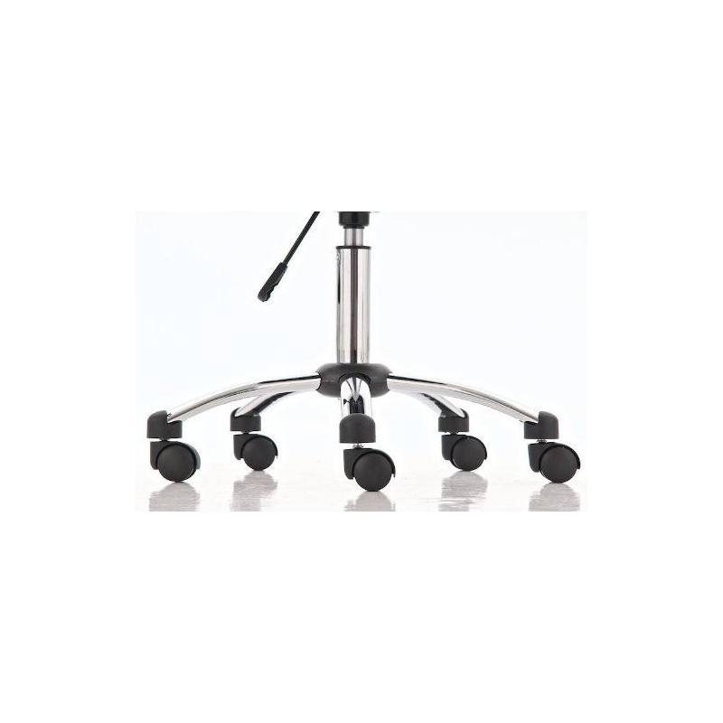 Silla de Diseño VIENA, acolchado, estructura metálica, en piel negro