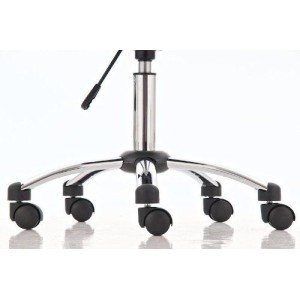 Silla de Diseño VIENA, acolchado, estructura metálica, en piel negro