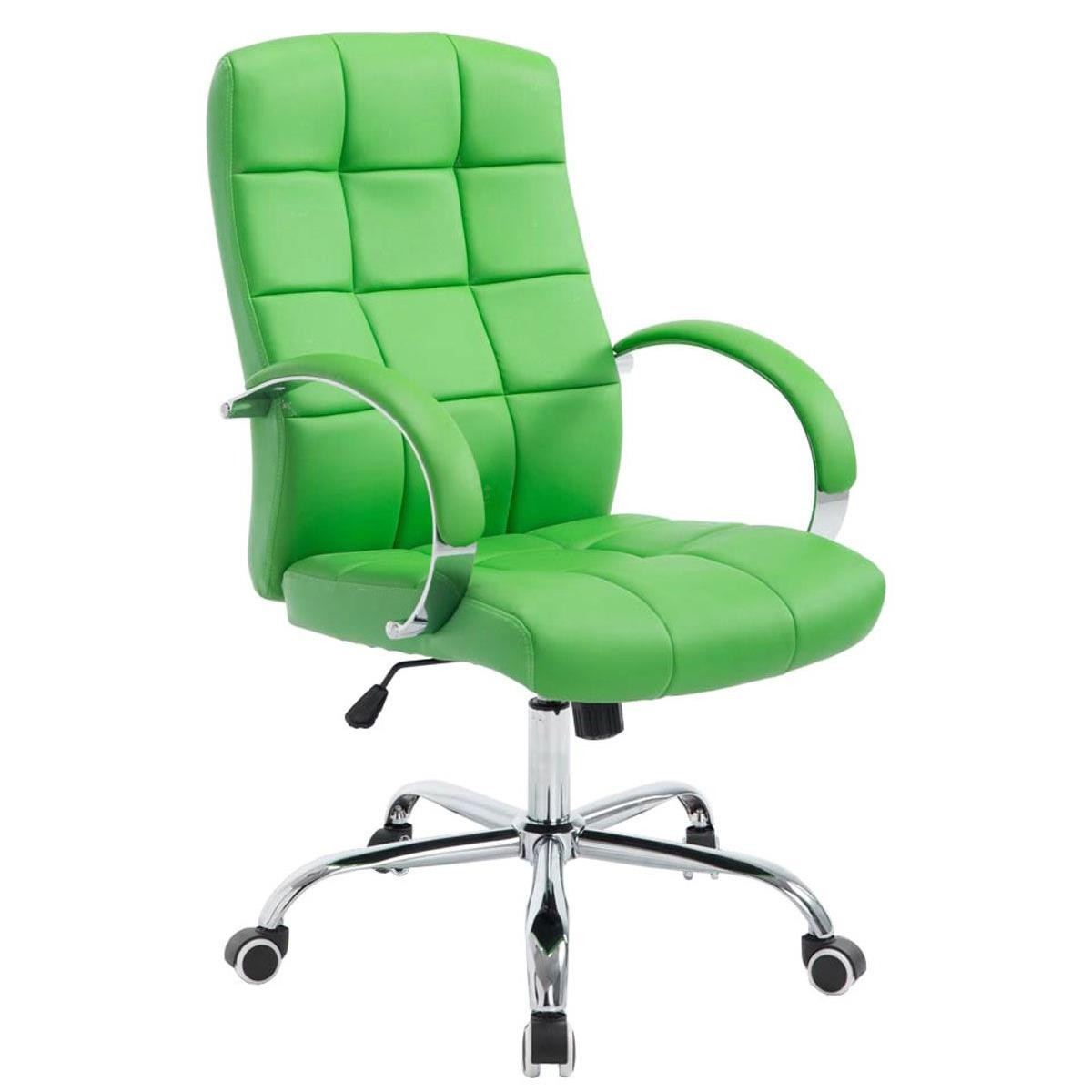 Sillón de oficina LISBOA, Gran calidad, estrucuta metálica, tapizada en piel color Negro