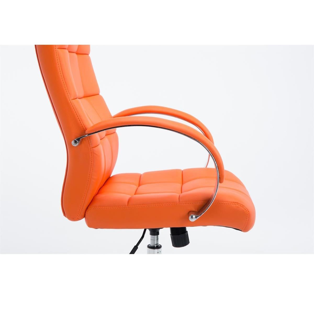 Sillón de oficina LISBOA, Gran calidad, estrucuta metálica, tapizada en piel color Negro