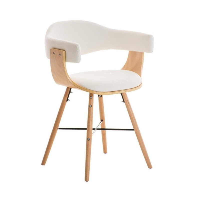 Silla modelo BARRY, gran diseño vanguardista, en madera y piel, color negro