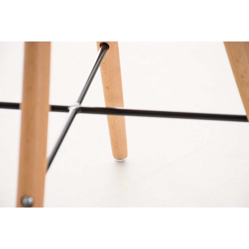 Silla modelo BARRY, gran diseño vanguardista, en madera y piel, color negro