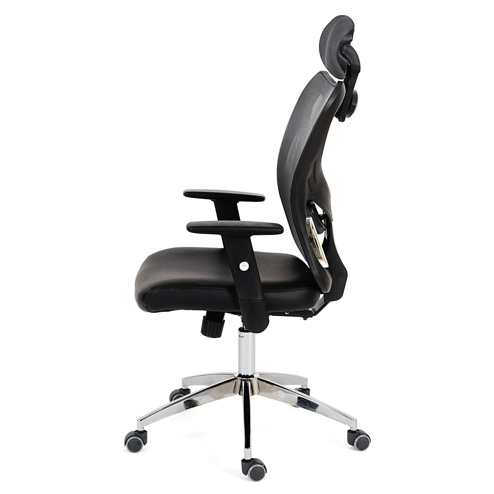 Silla Ergonómica ZELIA, Uso 8 Horas, Soporte Lumbar Acolchado, Estructura Metálica, Color Negro