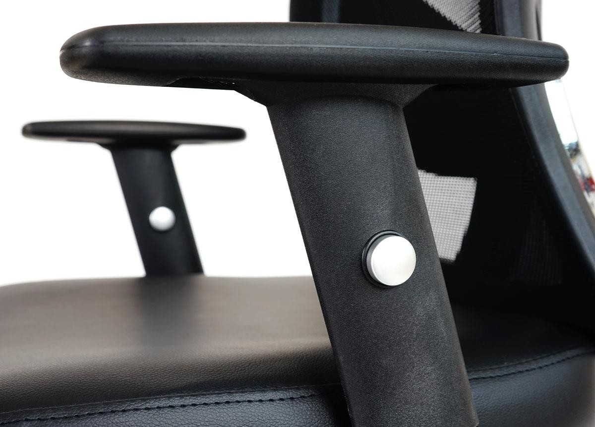 Silla Ergonómica ZELIA, Uso 8 Horas, Soporte Lumbar Acolchado, Estructura Metálica, Color Negro