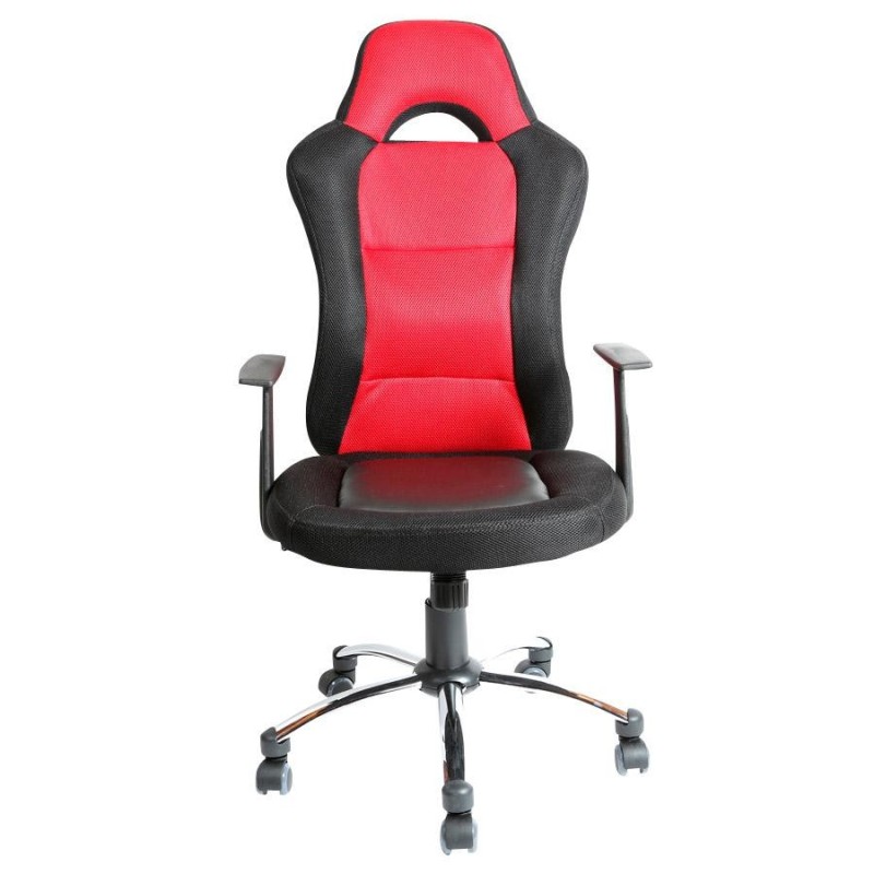 Silla gamer MICHIGAN en polipiel negra