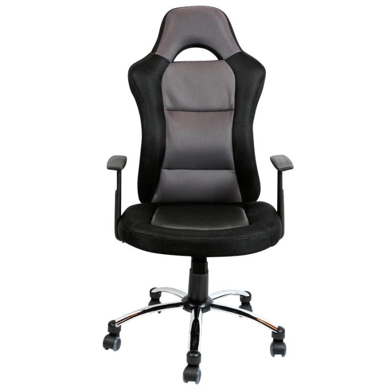 Silla gamer MICHIGAN en polipiel negra