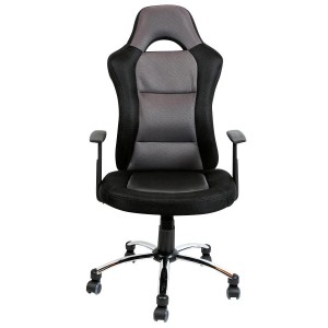 Silla gamer MICHIGAN en polipiel negra