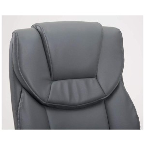 Sillón de oficina BALTIMORE, en piel color negro