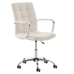 Sillón de oficina BRISTOL, reposabrazos metálicos, piel color Negro