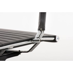 Silla de Oficina ROMA, exclusivo diseño, en piel color Negro