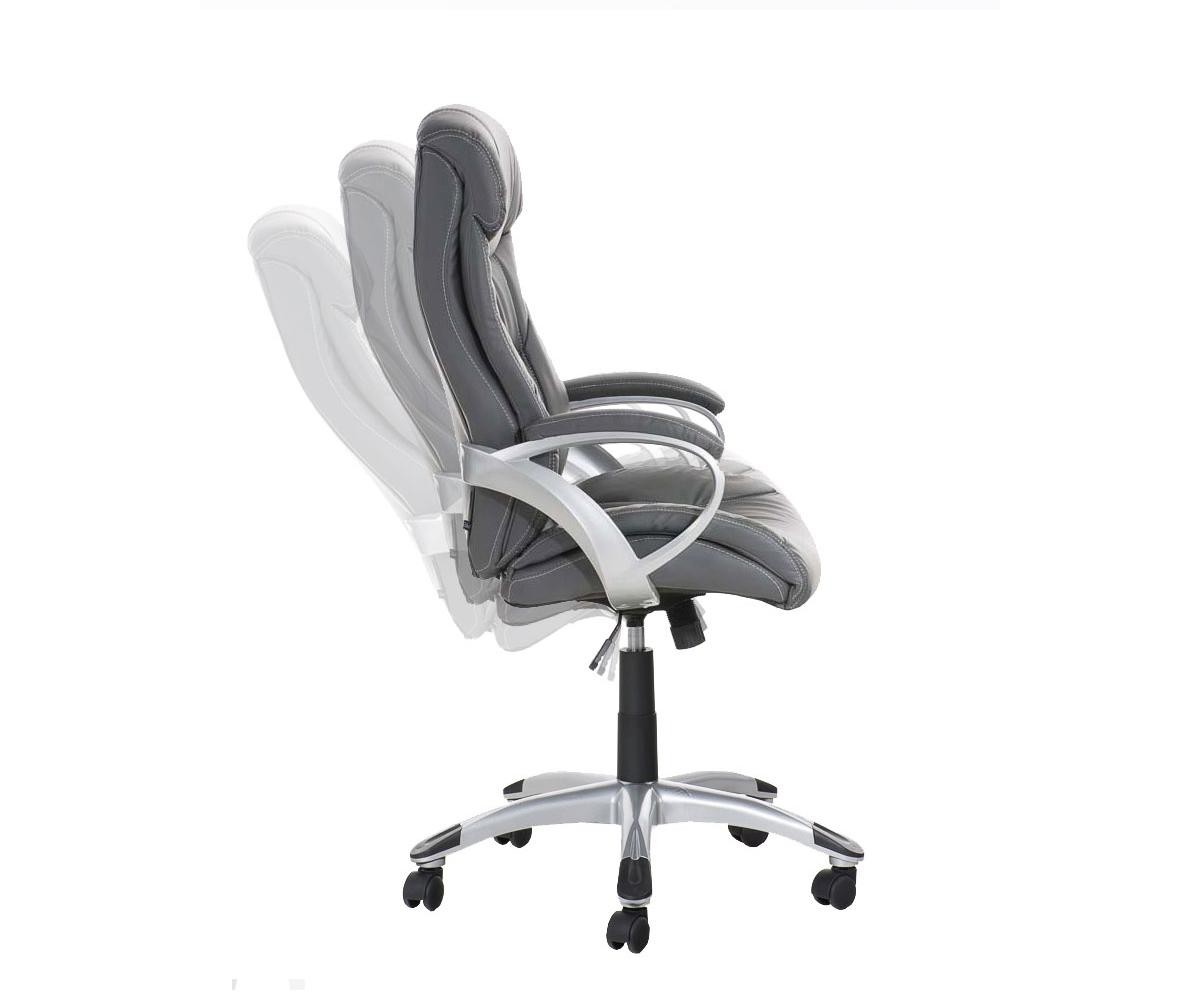 Sillón de oficina GLASGOW, Gran Acolchado, Mecanismo Basculante, Uso diario 4h, En Negro