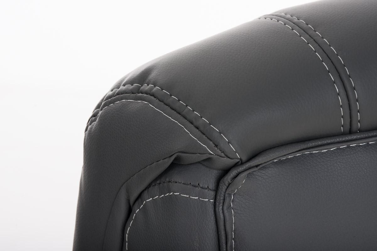 Sillón de oficina GLASGOW, Gran Acolchado, Mecanismo Basculante, Uso diario 4h, En Negro