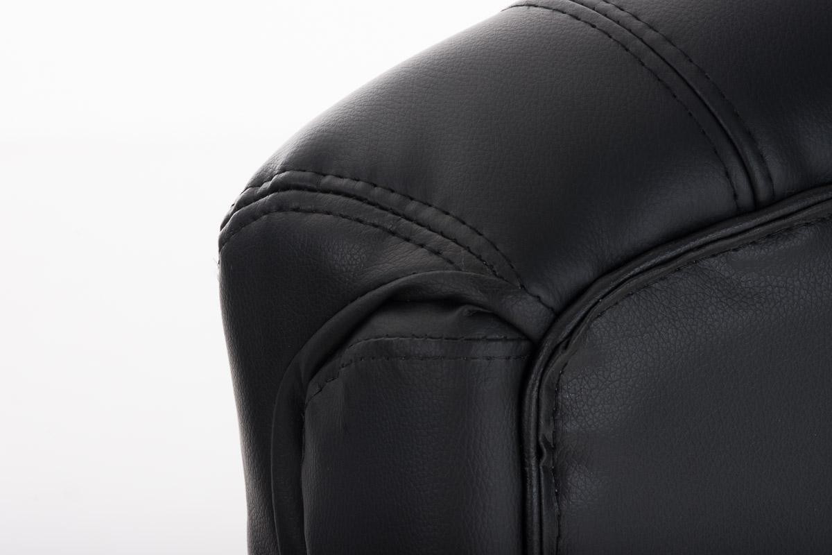 Sillón de oficina GLASGOW, Gran Acolchado, Mecanismo Basculante, Uso diario 4h, En Negro