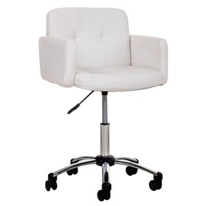 Silla de Diseño PRAGA, gran acolchado, piel color Negro