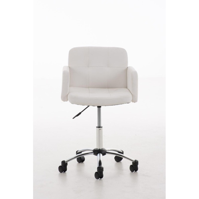 Silla de Diseño PRAGA, gran acolchado, piel color Negro