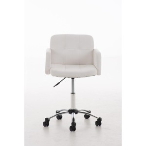 Silla de Diseño PRAGA, gran acolchado, piel color Negro