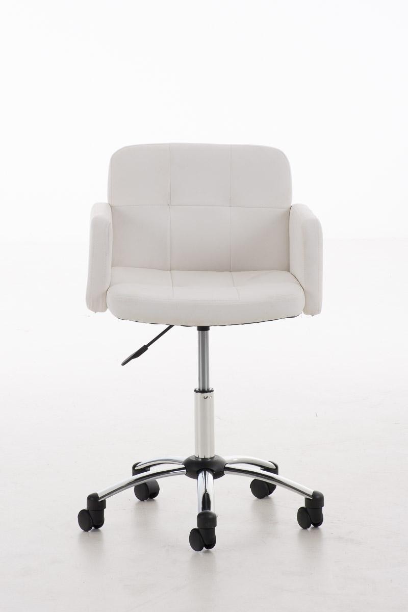 Silla de Diseño PRAGA, gran acolchado, ajustable en altura, tapizada en piel color Negro