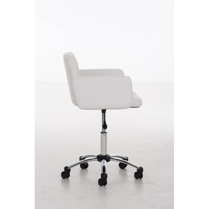 Silla de Diseño PRAGA, gran acolchado, piel color Negro