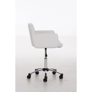 Silla de Diseño PRAGA, gran acolchado, piel color Negro