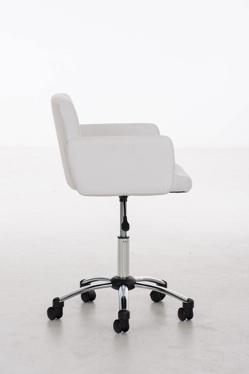 Silla de Diseño PRAGA, gran acolchado, ajustable en altura, tapizada en piel color Negro