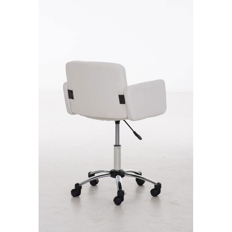 Silla de Diseño PRAGA, gran acolchado, piel color Negro