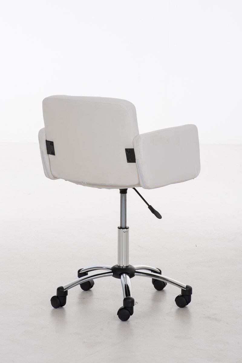 Silla de Diseño PRAGA, gran acolchado, ajustable en altura, tapizada en piel color Negro