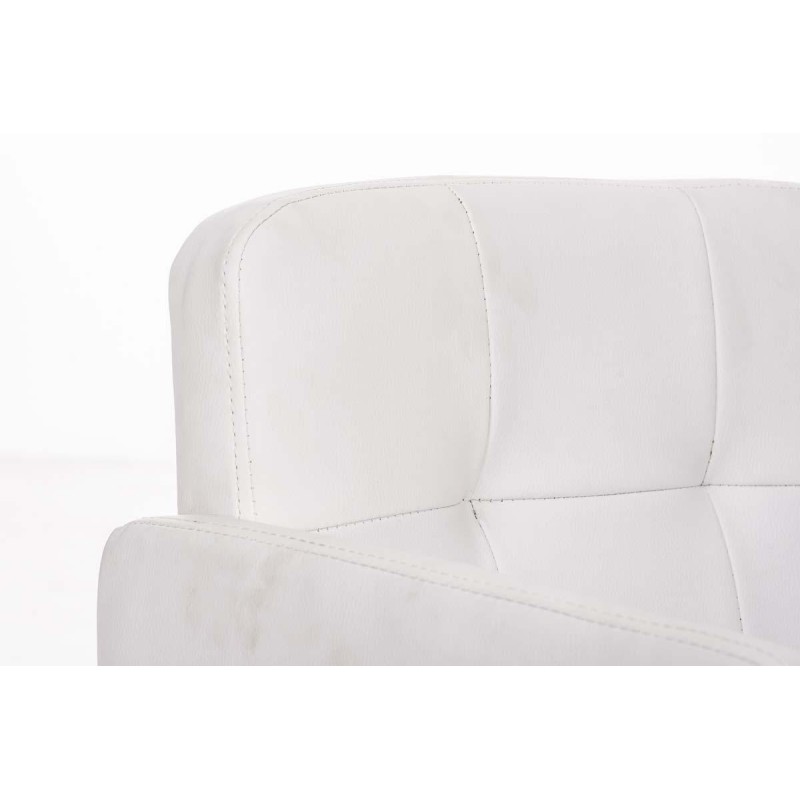 Silla de Diseño PRAGA, gran acolchado, piel color Negro