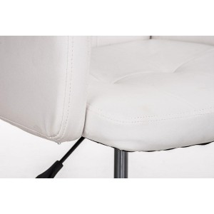 Silla de Diseño PRAGA, gran acolchado, piel color Negro