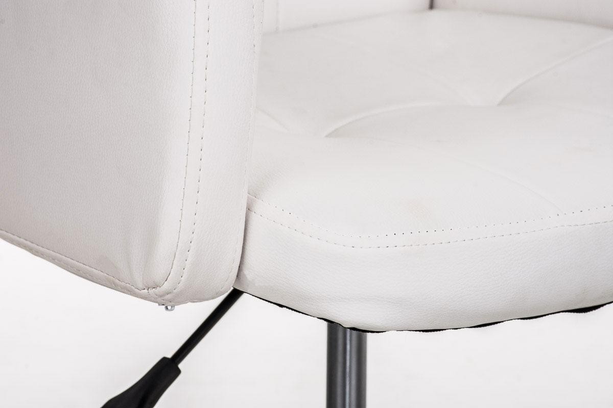 Silla de Diseño PRAGA, gran acolchado, ajustable en altura, tapizada en piel color Negro