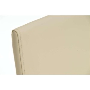 Silla de Confidente / Reuniones ASPE, metal cromado, Piel Negro