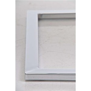 Silla de Confidente / Reuniones ASPE, metal cromado, Piel Negro