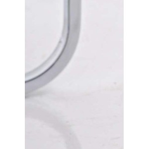 Silla de Confidente / Reuniones ASPE, metal cromado, Piel Negro