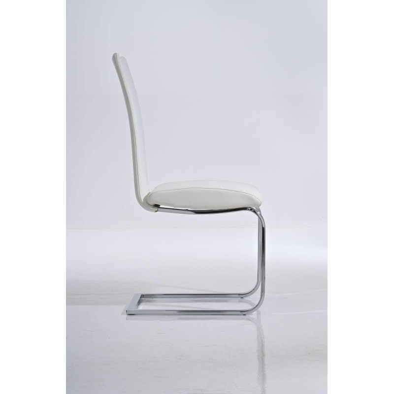 Silla de Confidente JASO, exclusivo diseño, en Piel Negro