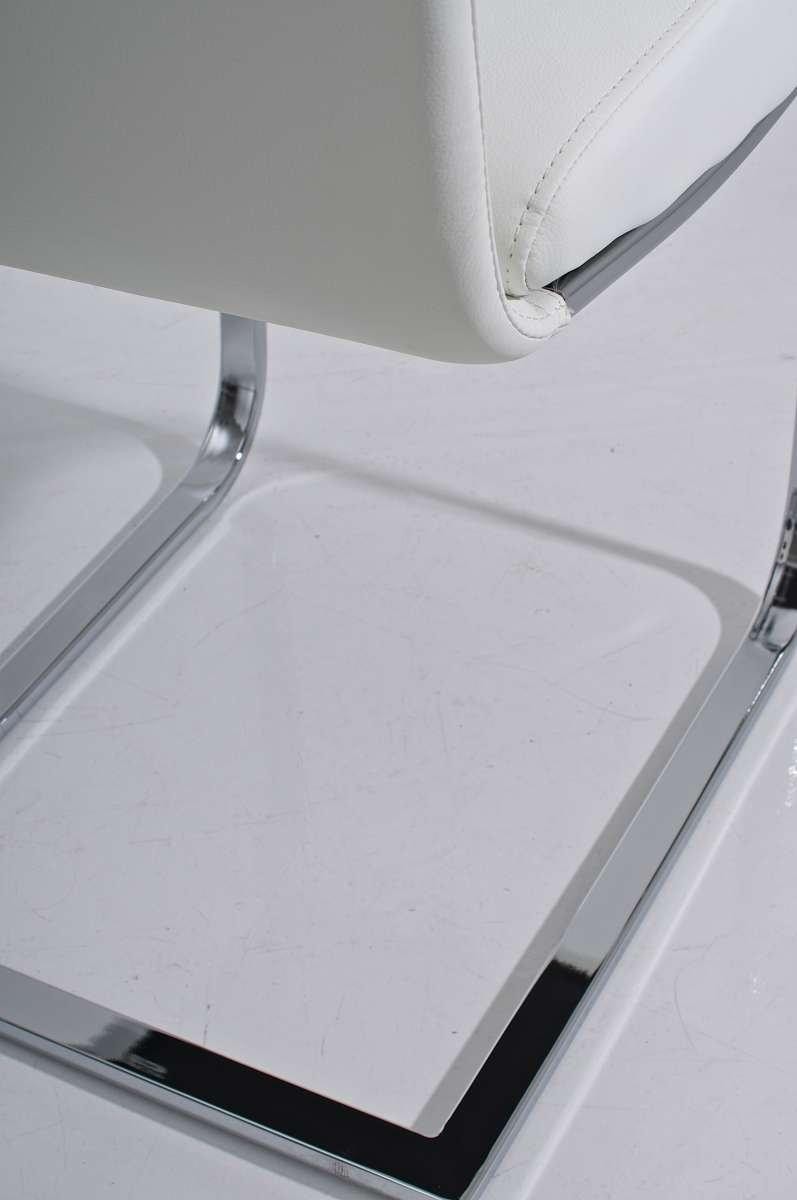 Silla de Confidente JASO, exclusivo diseño, estructura metalica, gran calidad, en Piel color Negro