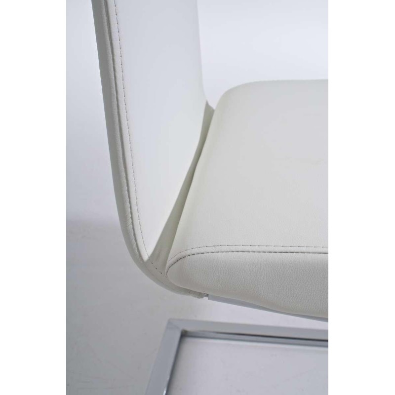 Silla de Confidente JASO, exclusivo diseño, en Piel Negro