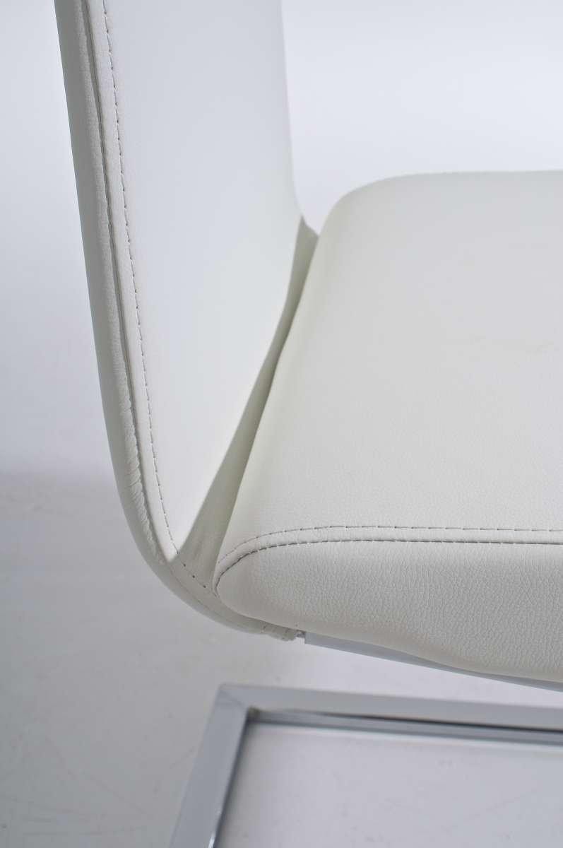 Silla de Confidente JASO, exclusivo diseño, estructura metalica, gran calidad, en Piel color Negro