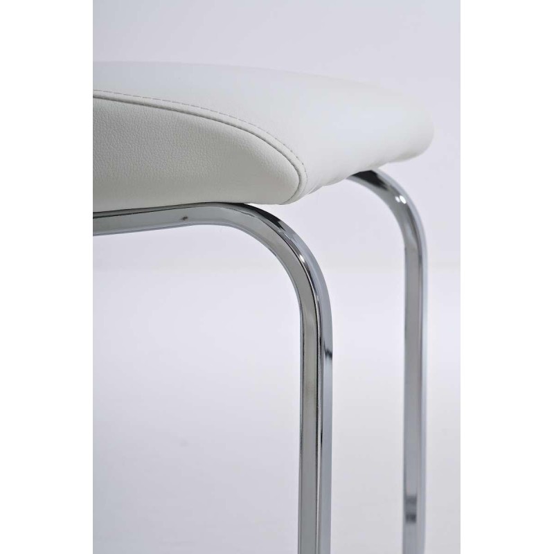Silla de Confidente JASO, exclusivo diseño, en Piel Negro