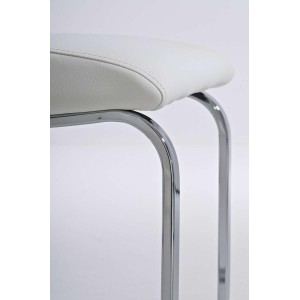 Silla de Confidente JASO, exclusivo diseño, en Piel Negro